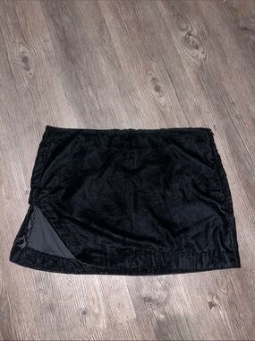 FREE PEOPLE Black Velvet Mini Skirt